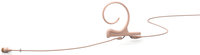 d:fine 66 Single-Ear Omnidirectional Headset Microphone in Beige with 90mm Medium Boom Arm and Locking 3.5mm for Sennheiser