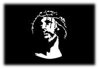 Steel Gobo with "Jesus Reversed" Design