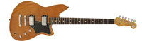 Violin Brown Flame Maple Baritone Electric Guitar