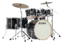 7 Piece Superstar Classic Maple Shell Pack in Transparent Black Burst Finish