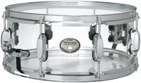Limited Edition 6"x14" Silverstar Mirage Seamless Clear Acrylic Snare Drum