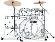 5 Piece Limited Edition Silverstar Mirage Seamless Clear Acrylic Drum Shell Pack