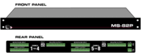 8 Channel, 1 into 2 Microphone Splitter with Phantom Power Buss