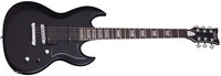 Satin Black String-Thru Electric Guitar
