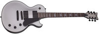 Left-Handed Satin Black String-Thru Electric Guitar