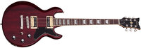 Electric Guitar with See-Thru Cherry Finish