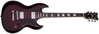 See-Thru Cherry Burst String-Thru Electric Guitar
