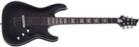 Satin Black String-Thru Electric Guitar