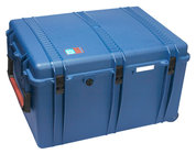 Wheeled Trunk-Style Hard Case Shell with Cubed Foam Interior