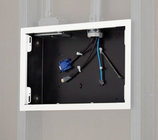 In-Wall Storage Box with Flange, White