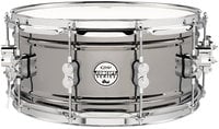 Concept Series Black Nickel over Steel 6.5&quot;x14&quot; Snare Drum with Chrome Hardware