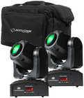 2x Inno Pocket Spot Moving Head LED Fixtures with F4 Par Bag