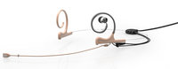 d:fine Cardioid Headset Mic with Single IEM, 120mm Boom Arm, and MicroDot Connector, Beige
