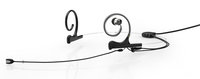 d:fine™ In-Ear Broadcast Omnidirectional Headset Microphone in Black with Dual-Ear Mounts, Single In-Ear Monitor, and 110mm Boom