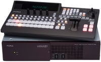 FOR-A Corporation HVS-100-TYPE-A Hanabi XT Switcher 1M/E Switcher with HVS-100OU 12-Button Operation Unit