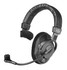 Single-Ear Broadcast Headset with Condenser Microphone, 250 Ohm