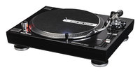Direct Drive Turntable in Black with S-Shaped Tonearm