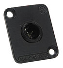 3-pin Male Mini XLR Panel Mount Connector