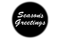 Steel Gobo - "Seasons Greetings" Design