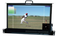 17" 1Ru Slide-out HD Rack Monitor with Onboard Speakers/Waveform/Vectorscope