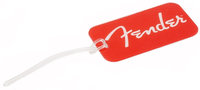 Plastic Red Logo Luggage Tag