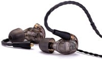 High-Performance Dual Driver Earphone Monitors with Removable Cable in Smoke
