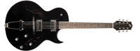 Single Cutaway Archtop Guitar with Dual Humbuckers in Black Finish