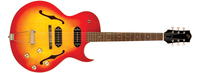 Full-Hollow Thinbody Single Cutaway Archtop Guitar with Dual P-90 Pickups in Cherryburst Finish