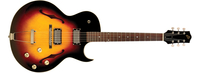 Full-Hollow Thinbody Single Cutaway Archtop Guitar with Dual Humbucking Pickups in Vintage Sunburst Finish
