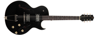 Full-Hollow Thinbody Single Cutaway Archtop Guitar with Dual Humbucking Pickups in Black Finish