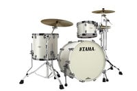 Starclassic Bubinga 3 Piece Shell Pack in Satin Pearl White Finish