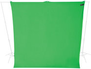9 ft x 10 ft Wrinkle-Resistant Green Screen Backdrop with Case