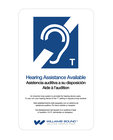 Wall Plaque, ADA, for T Coil