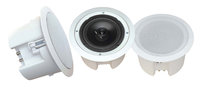 Pair of 2-Way, 8", 250W Ceiling Speakers, Enclosed