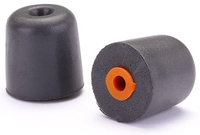 200-Pack of True-Fit Foam Earbud Tips with Orange Attachment Ring
