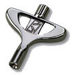 Drum Key in Black Nickel Finish