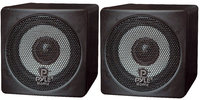 Pair of 3", 100W Mini Cube Speakers, Black
