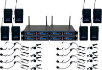8-Ch, 900 Mhz, UHF/DSP Hybrid Bodypack Wireless Mic System
