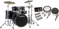 Stage Custom Hybrid Electronic / Acoustic Kit in Raven Black