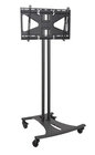 Mobile Cart with 72" Dual Poles and Tilting Mount for Flat-Panels