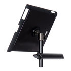 Snap-On iPad Microphone Stand Mount with u-mount in Black