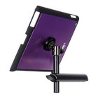 Snap-On iPad Microphone Stand Mount with u-mount in Purple