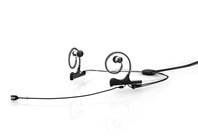 d:fine Dual Ear-Worn  Headset Mount with Single IEM and Microdot, Black