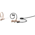 d:fine Dual Ear-Worn  Headset Mount with Single IEM and Microdot, LEMO3 Connector, Beige
