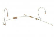 Omnidirectional Dual Earset Microphone Kit for Sennheiser Wireless Systems, Tan