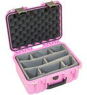 iSeries Waterproof Utility Case with Padded Dividers, Pink