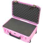 iSeries Waterproof Utility Case with Cubed Foam Interior and Wheels, Pink