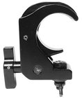 Medium Duty Low Profile Hook Style Clamp for 2" Pipe, Max Load 440lbs, Black