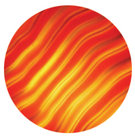 ColorWaves Glass Gobo, Red Ripple