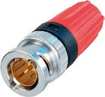 Neutrik NBNC75BNP9 75 Ohm BNC Cable Connector with Rear Twist and Color Coded Boots